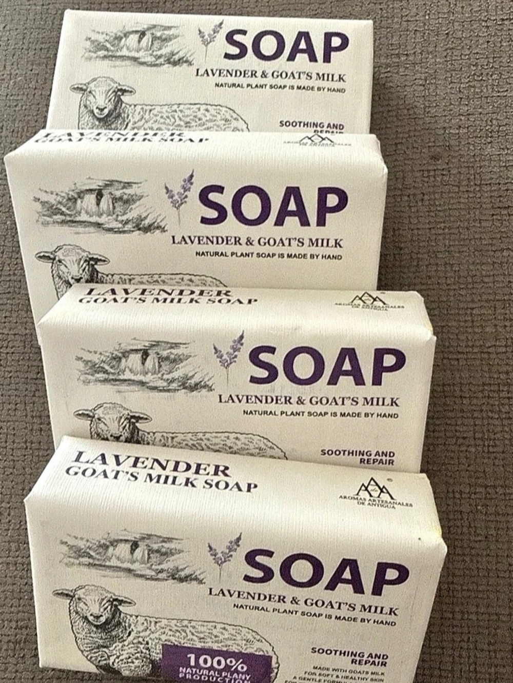 Lavender & Goat's Milk Soap 4-Bar Soap Set
